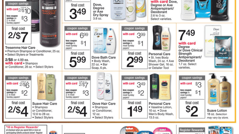 Walgreens Unilever 'Ring in the Savings' Feature
